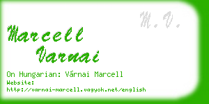 marcell varnai business card
